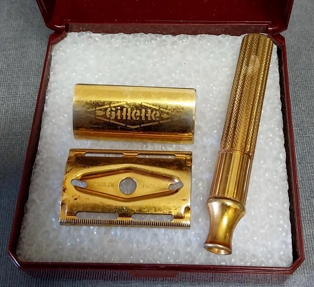Gillette - Regus  pat  hof  Dorata  Made  in  USA del  1940