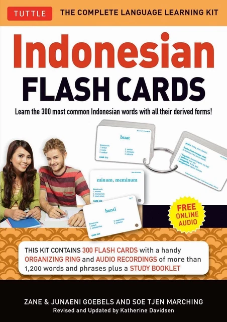INDONESIAN FLASH CARDS: Learn the 300 most common Indonesian words with ...
