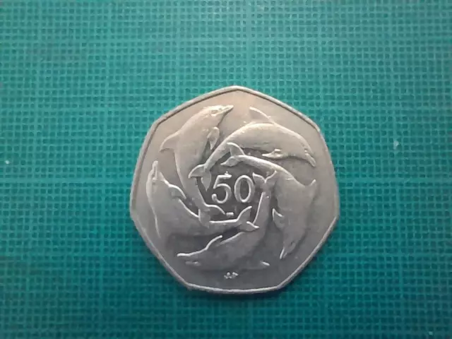 Gibraltar 50p Dolphins 2003