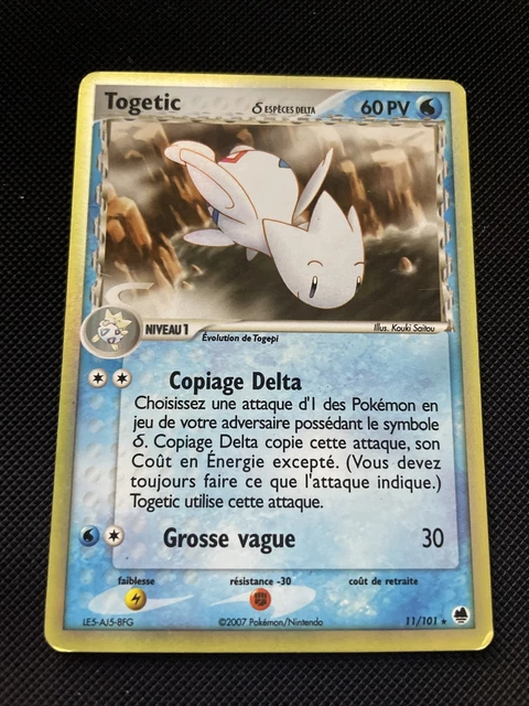 Togetic Holo - Pokemon 11/101 Ex Ile Des Dragons Tres Bon Etat Fr