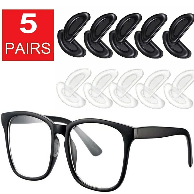 20 PAIRES DE Lunettes En Silicone Nez Coussinets Ovales Lunettes Bazoo Tient Le EUR 6,59