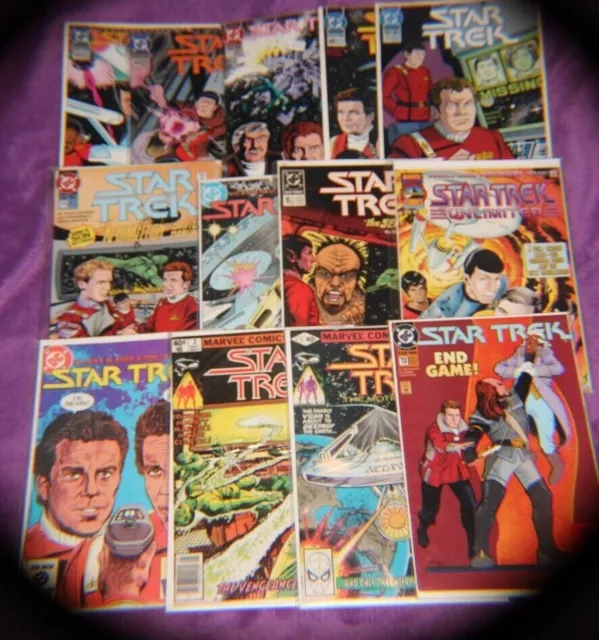 12 STAR TREK ORIGINAL SERIES DC MARVEL 1980-90 High Grade Comic Book Mixed Lot
