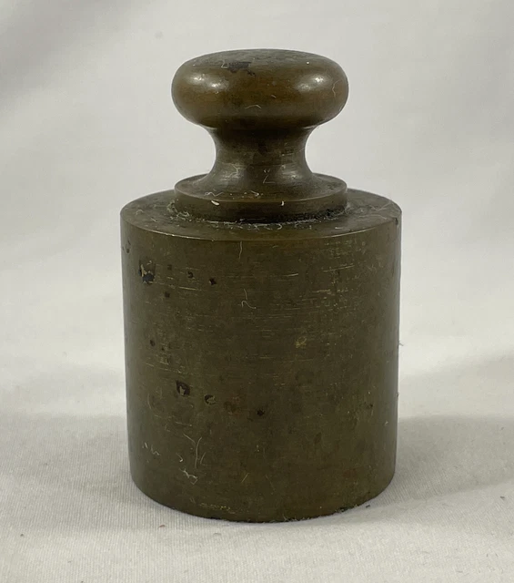 Antique Brass Scale Weight 500g Vintage