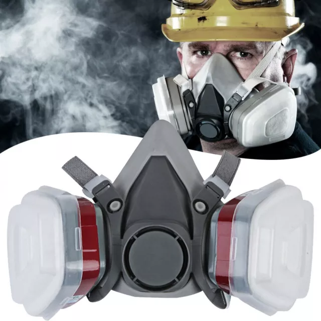 Gas Mask Half Face Chemical Spray Painting Respirator 6200 Safety Protect Mask