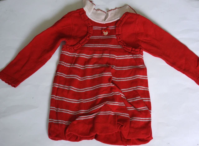 Elegante Originale Bambino Autunno Inverno Maglia Abito Di Mayoral Taglia 12M 80