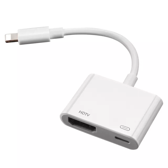 Lightning-Auf-HDMI Digital TV Adapter FULL HD 1080P Kabel Für-Apple-iPad-iPhone