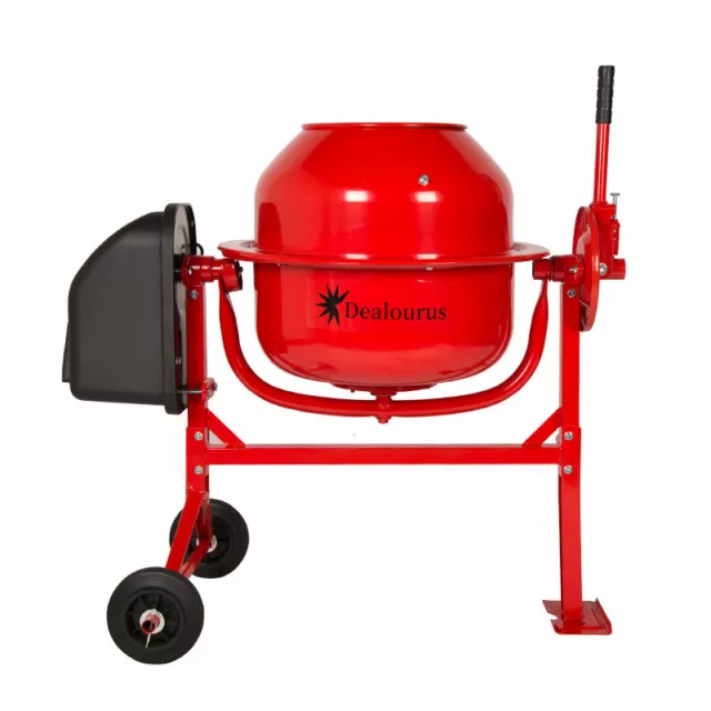 Electric Cement Mixer 70 Litre 275W Portable Concrete Mortar Mixing Machine 240V 3