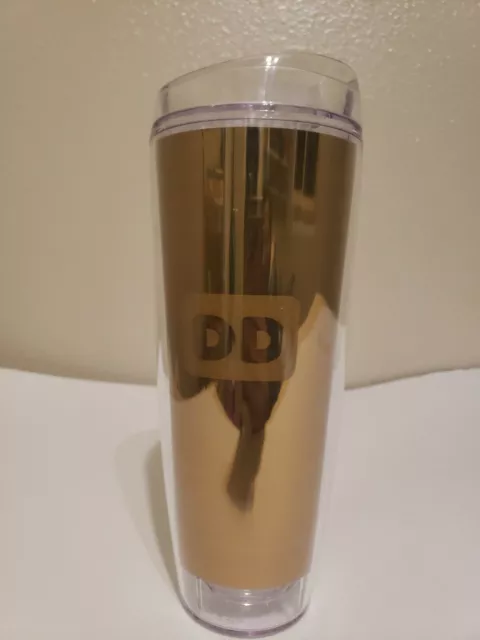 Dunkin Donuts Travel Mug Gold tumbler