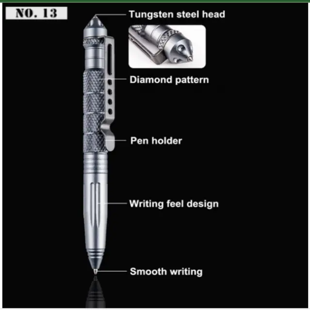 Tactical Pen - Break Glass in an Emergency with Strengthened steel tip SOS UK
