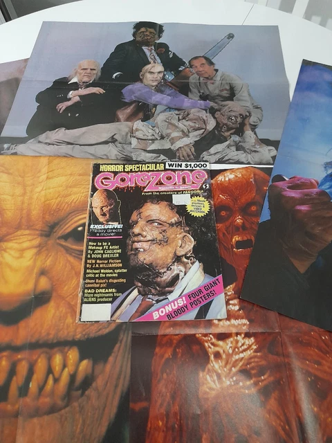 Vintage Gore Zone Issue 1 + 5 Double Sided Posters. Vintage Gore Zone Issue 1 + 5 Double Sided Posters.