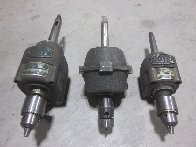 Ettco Tapper Tapping Head 1/2” Tap TELCO Pair NICE RARE Vtg Machinist Mill Tools