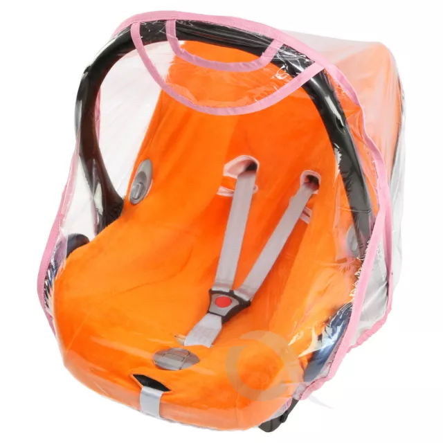 Quality Car Seat Rain Cover 0/11kg Carseat Raincover New TOP QUALITY (baby pink)