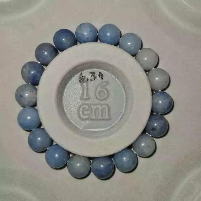 #5209 Light Blue Aventurine Crystal Stone Bead bracelet