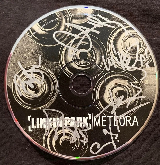 Linkin Park Band Signed Autograph Chester Bennington Rare Meteora Cd Disc