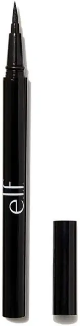 E.L.F. H2O Proof Eyeliner Stift, Filzspitze, Wasserdichte Flüssigformel, Jet Black,