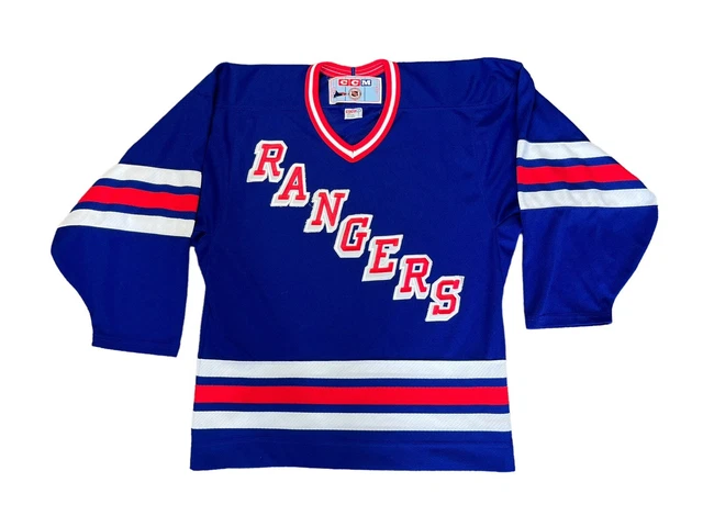 New York Rangers #10 Ron Duguay Light Blue CCM Vintage Throwback