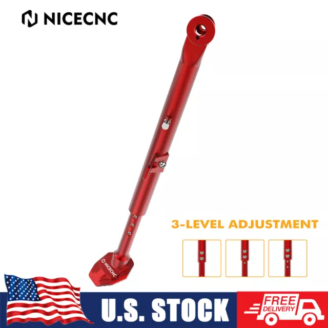 CNC Adjustable Side Stand Kickstand Lower For Honda XR650L 1993-2023 Aluminum