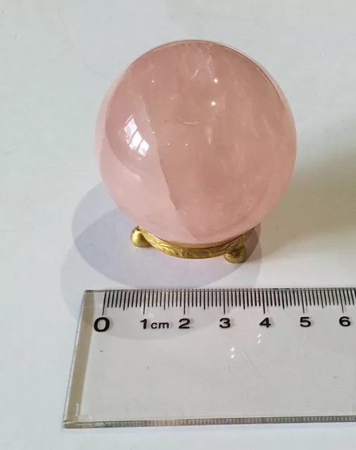 Natural Pink /  Rose Quartz Crystal Sphere. 167g.