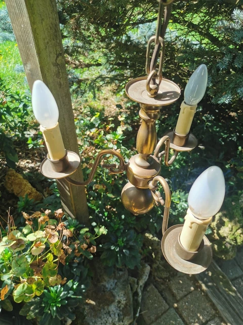 Lustre en fer forgé français Art Nouveau Circa 1900 En vente sur