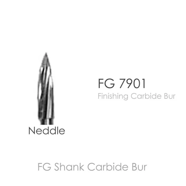 Meta BesQual Carbide Burs Trimming & Finishing FG-7901 NEEDLE Pkg/10