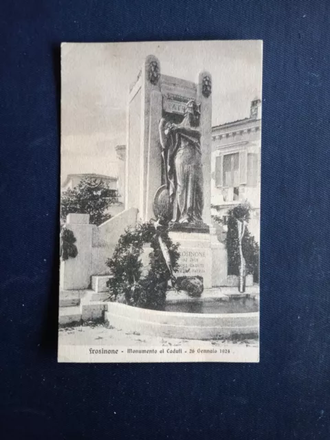 Cartolina Frosinone - Monumento Ai Caduti  - 26 Gennaio 1924 - Non Viaggiata