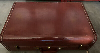 Vintage 21" Brown Samsonite Shwayder BROS. Hard Shell Train Suitcase Luggage