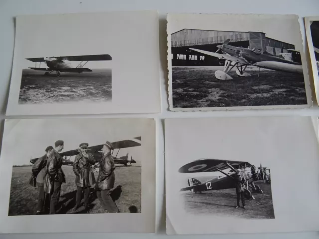 14 photo ancienne AVION DE CHASSE MILITAIRE AVIATION noir et blanc old picture