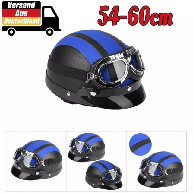 NEU Motorrad Roller Jethelm Halbschalenhelm Rollerhelm Motorradhelm DE HOT