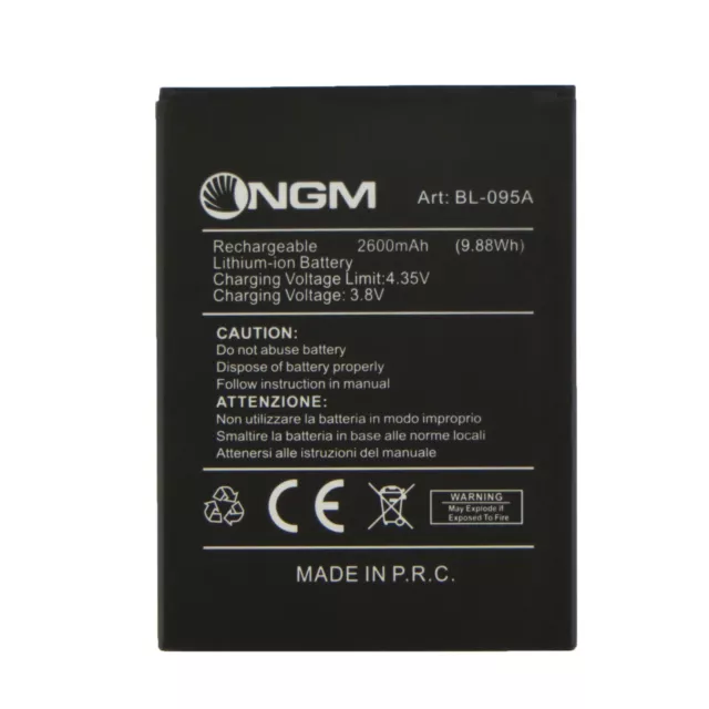 Batteria BULK BL-95 BL-095A 2600mAh originale NGM per You Color P550 P551 P552 3