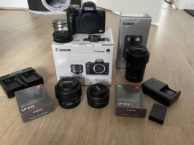Canon EOS M50 24.1MP DSLM + 3 Objektive