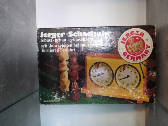 Orologio da scacchi Jerger imballaggio originale ottime condizioni scacchi orologio vintage