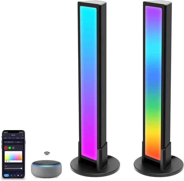 RGBIC SMART LIGHT Bars for TV and Gaming, Alexa Compatible, 20 Scene ...