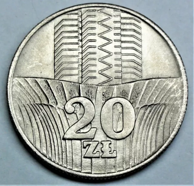 Polen 20 Zloty 1973  - Getreidefeld - st / unc. erhalten