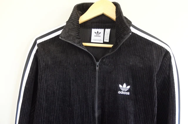 Giacca tuta Adidas Originals Corduroy cordino pista S nero trifoglio in perfette condizioni 2020