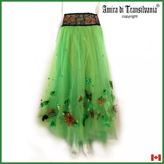 Tulle Skirt Long Woman Clothing Luxury Haute Couture Italian Brand Prom Dress