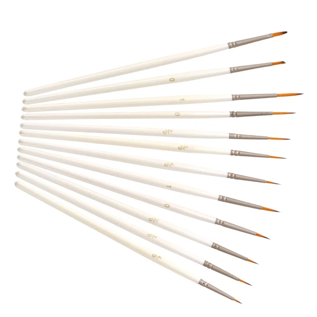 Arte Dettaglio Pennello Set pennelli in nylon per rifiniture Acrilico olio F2O0