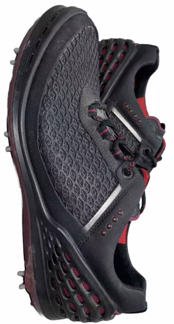 ECCO CAGE EVO Hydromax Golf Spike Shoes Lace Up Black Men’s Size 8.5 EU ...