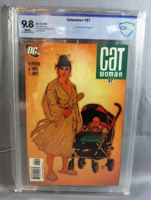 CATWOMAN #57 (Adam Hughes Cover) White Pages CBCS 9.8 NM/MT DC 2006 cgc