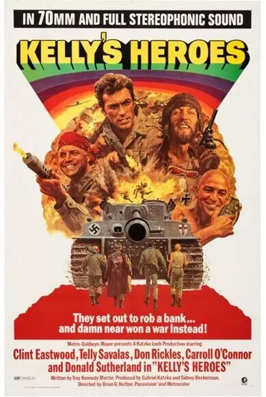 Kellys Heroes Movie Poster Print 17 X 12 Reproduction