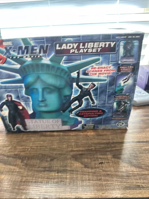 Toy Biz Marvel X-Men Lady Liberty Playset, Sealed in Box