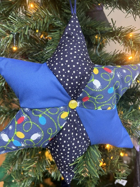 Christmas Star - Fabric Hanging Decoration