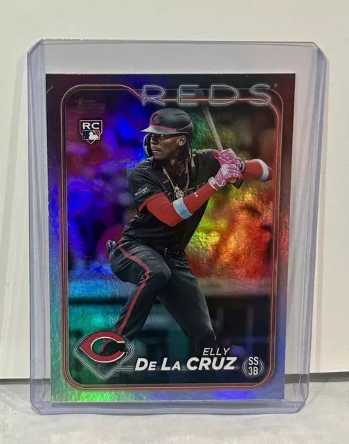 2024 TOPPS SERIES 1 Elly De La Cruz 141 Rainbow Foil Parallel REDS