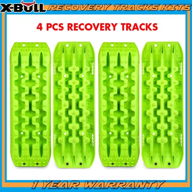 X-BULL Recovery Tracks 4x4 4wd Boards Mats Ramps 10T Sand Mud Snow 2Pairs Gen2