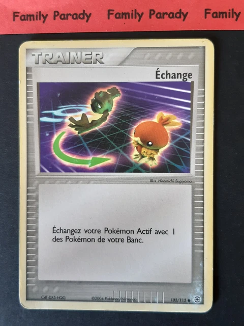 Echange 102/112 Ex Rouge Feu Vert Feuille Carte Pokemon Français