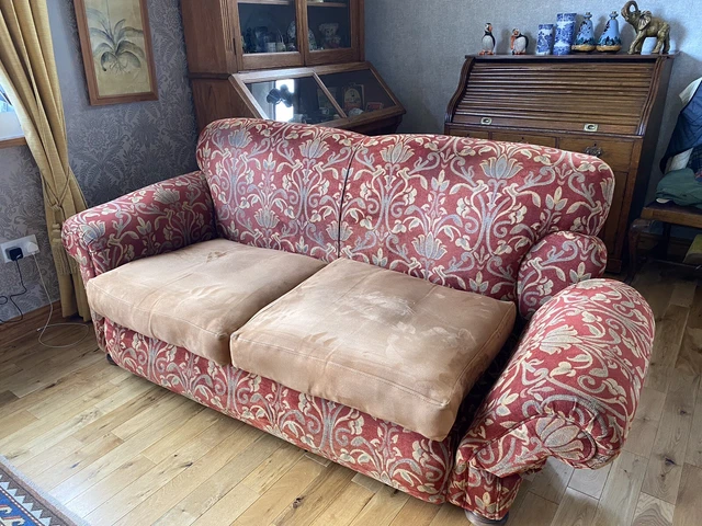 LARGE VICTORIAN 3 SEAT SOFA c1890
