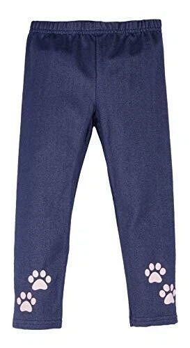 ContiKids Girls Soft Stretch Printed Leggings, 2t, Navy2