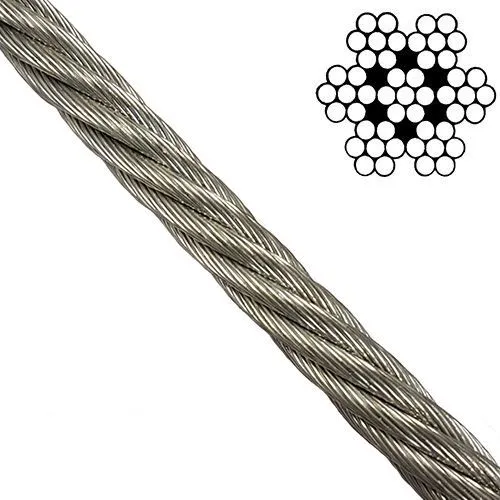 STAINLESS Steel AISI 316 Wire Rope cable rigging 1mm 2mm 3mm 4mm 5mm 6mm 2