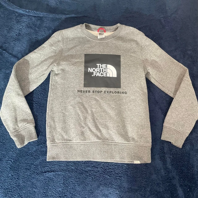 The North Face Boys Jumper Size L Large GREY Sweater