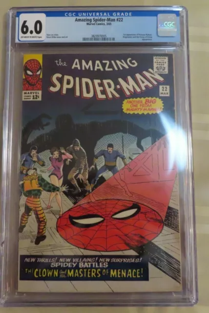 The Amazing Spider-Man 22 (CGC 6.0) 1st app. Princess Python Maters Ditko 1965