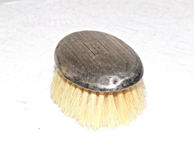 Antique Art Deco Sterling Silver Hallmarked Shoe Clothing Hat Brush Monogrammed